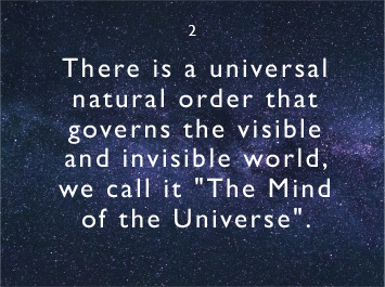 We believe in the Mind of the Universe